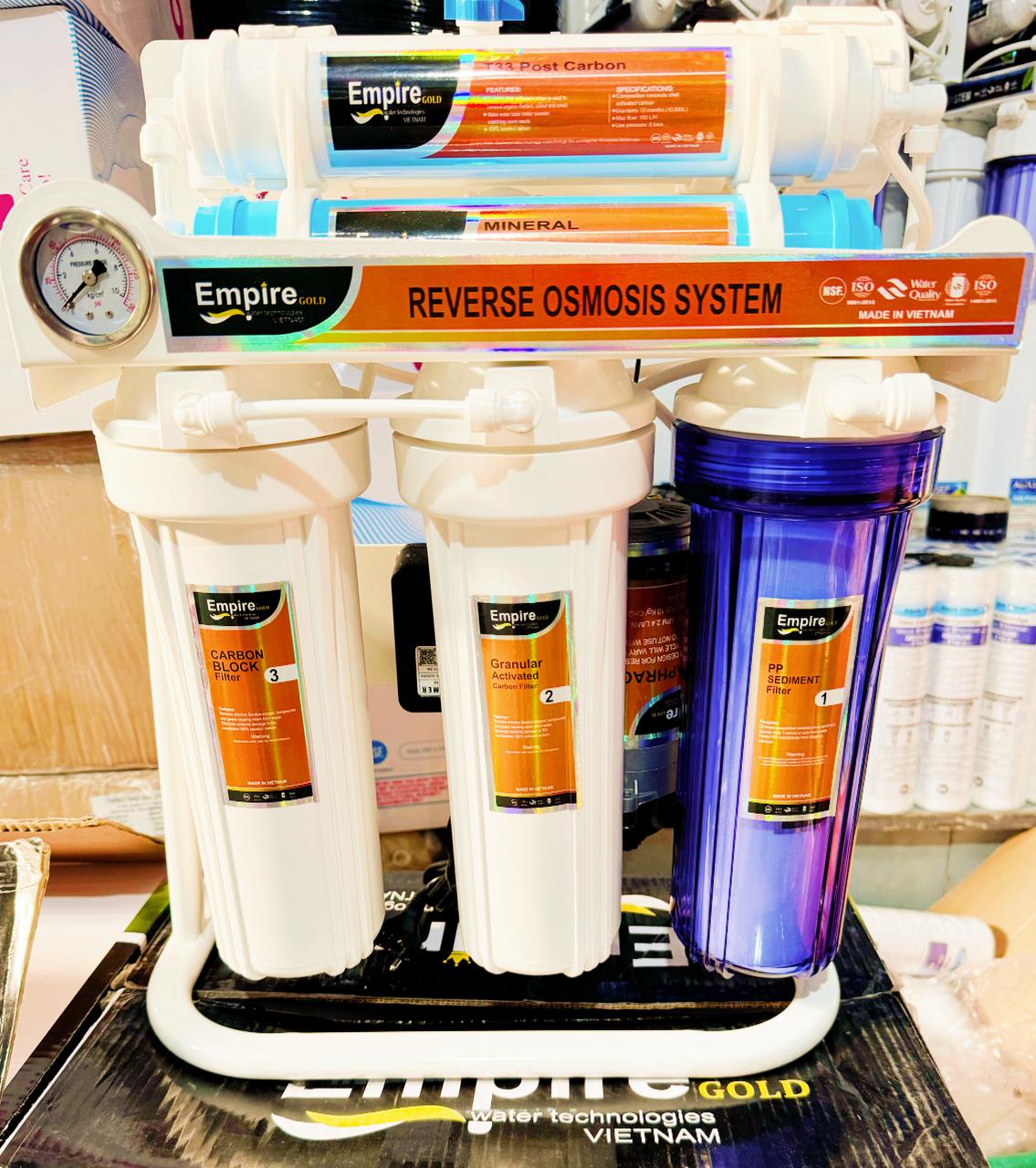 Revese Osmosis 6 stage Empire company with 4 gallon storage tank water filtration system