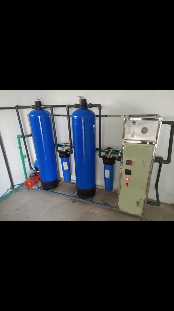 Water filtration system complete setup
